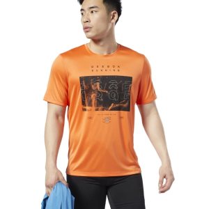 Reebok Running Crew T Shirt Herren - Orange - DE 138-BGD